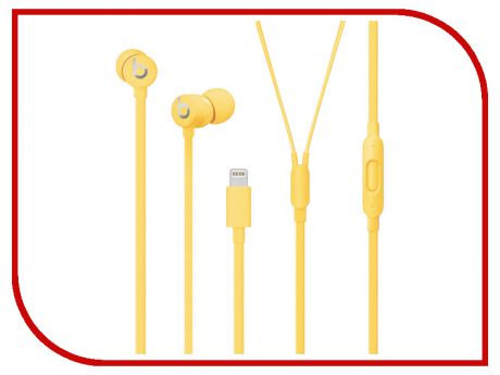 Beats urBeats3 Earphones with Lightning Connector Yellow MUHU2EE/A