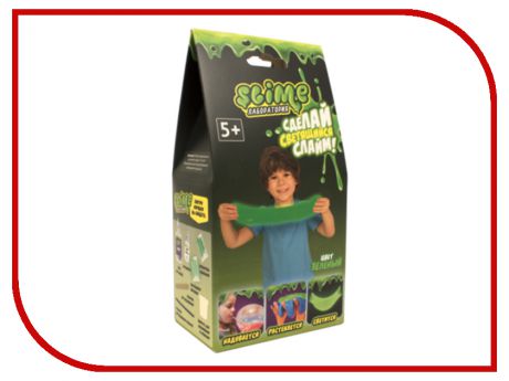 Игра Лизун Slime Лаборатория Малый набор для мальчиков 100гр Green SS100-4