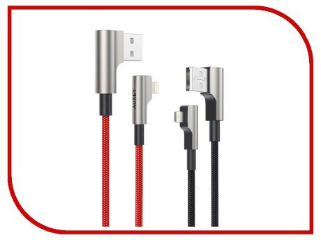Аксессуар Aukey CB-AL04 USB - Lightning 1m Red-Black
