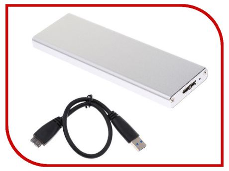 Внешний корпус для SSD M.2 Orient 3502S U3 USB 3.0 Silver 30778
