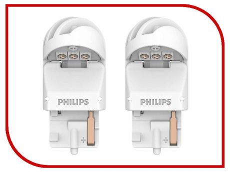 Лампа Philips X-treme Ultinon LED W21W 12V-LED 2.5W W3x16d Red (2 штуки) 11065XURX2