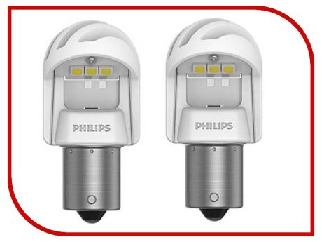 Лампа Philips X-treme Ultinon LED P21W 12V/24V- 2.7W BA15s White (2 штуки) 11498XUWX2