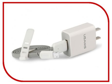Зарядное устройство Usams UTU Kit Travel + Cable