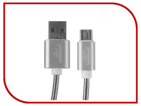 Аксессуар Gembird Cablexpert USB AM/Type-C 1m Silver CC-G-USBC02S-1M