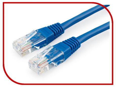Сетевой кабель Gembird Cablexpert UTP cat.5e 1m Blue PP10-1M/B