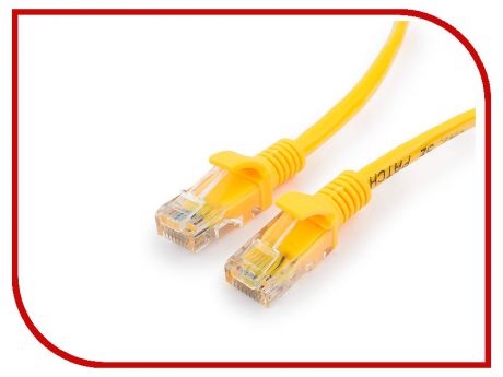 Сетевой кабель Gembird Cablexpert UTP cat.5e 1m Yellow PP10-1M/Y