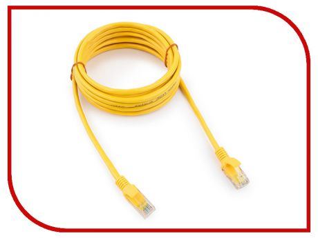 Сетевой кабель Gembird Cablexpert UTP cat.5e 3m Yellow PP10-3M/Y