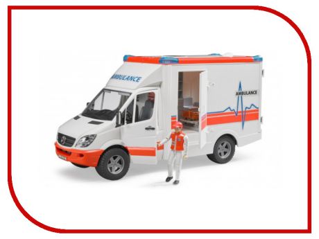 Игрушка Bruder MB Sprinter Скорая помощь с фигуркой водителя 02-536