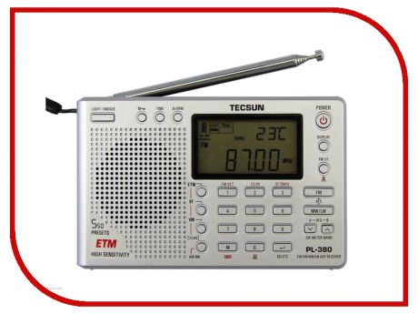Радиоприемник Tecsun PL-380 Silver
