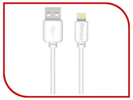 Аксессуар Krutoff Classic USB - Lightning 0.2m White 14858