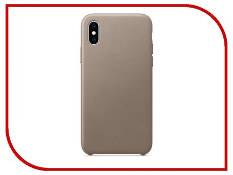 Аксессуар Чехол APPLE iPhone XS Leather Case Taupe MRWL2ZM/A