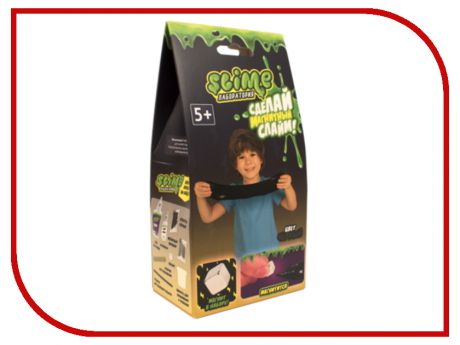 Игра Лизун Slime Лаборатория Малый набор для мальчиков, магнитный 100гр Black SS100-6