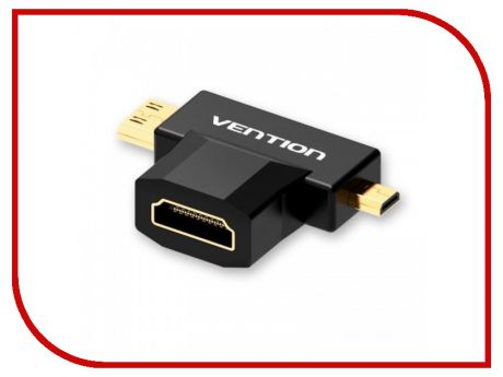Аксессуар Vention HDMI 19F/Mini HDMI+Micro HDMI AGDB0