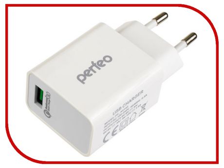 Зарядное устройство Perfeo Fast QC3.0 White PF-A4140