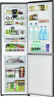 Двухкамерный холодильник Hitachi R-BG 410 PU6X XGR градиент серого