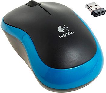 Мышь Logitech Wireless Mouse M 185 Blue (910-002239)