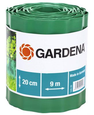 Садовый бордюр Gardena зеленый 20 см длина 9 м 00540-20