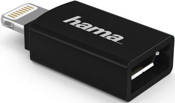 Адаптер Hama H-178400 micro USB (f)-Lightning черный (00178400)