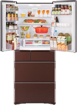 Многокамерный холодильник Hitachi R-G 630 GU XT коричневый кристалл