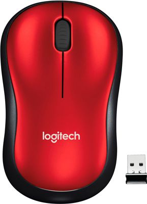Мышь Logitech Wireless Mouse M 185 Red (910-002240)