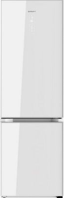 Двухкамерный холодильник Kraft KF-MD 410 WGNF белое стекло