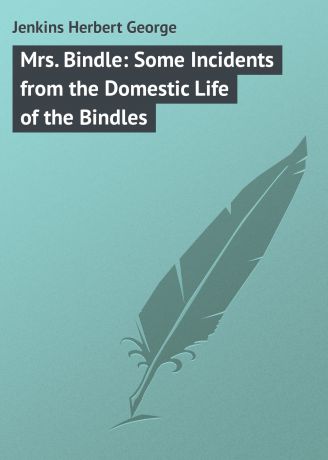 Jenkins Herbert George Mrs. Bindle: Some Incidents from the Domestic Life of the Bindles
