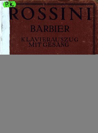 Gioachino Rossini Der Barbier von Sevilla