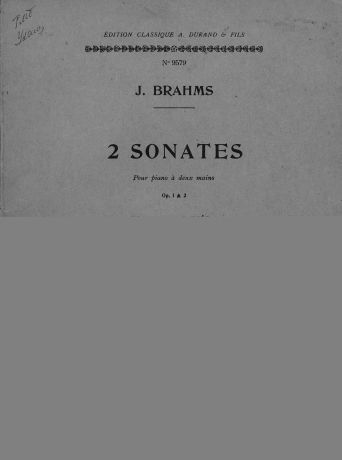 Иоганнес Брамс 2 Sonates