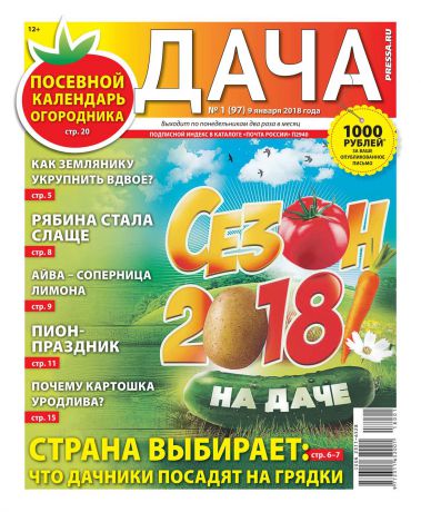 Редакция газеты Дача Pressa.ru Дача Pressa.ru 01-2018