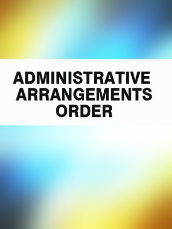 Australia Administrative Arrangements Order
