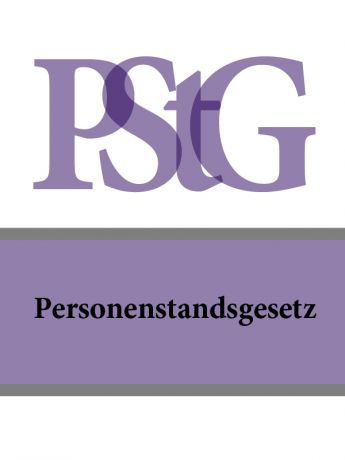 Deutschland Personenstandsgesetz – PStG
