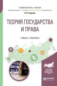 Вячеслав Петрович Гавриков Теория государства и права. Учебник и практикум для академического бакалавриата