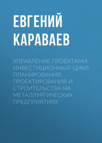 Евгений Караваев Управление проектами. Инвестиционный цикл планирования, проектирования и строительства на металлургических предприятиях