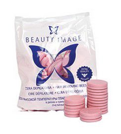 Beauty Image Горячий Воск Розовый с Розовым Маслом (в дисках ), 1000г