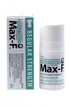 Max-F Роликовый Антиперспирант Max-F 15%, 50 мл