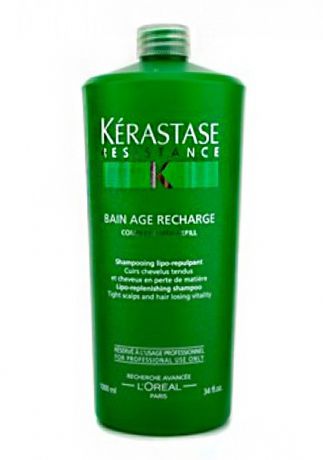 Kerastase Шампунь-Ванна Age-Recharge Обновляющий для Волос Теряющих Материю, 1000 мл