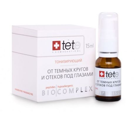TETe Cosmeceutical Биокомплекс тонизирующий от отеков и темных кругов, 15 мл