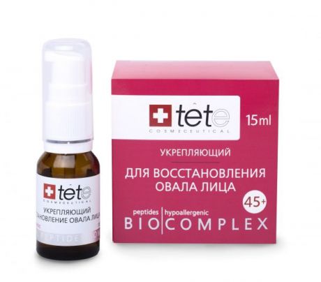 TETe Cosmeceutical Биокомплекс укрепляющий для восстановления овала лица 45+, 15 мл
