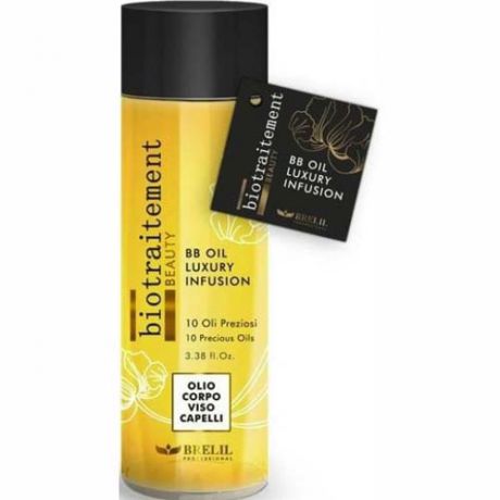 Brelil Professional Многофунциональное масло для волос, лица и тела BB OIL LUXURY INFUSION, 100 мл