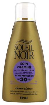 Soleil Noir Крем Антивозрастной Витаминизированный Солнцезащитный Soin Vitamine SPF 30 Высокая Степень Защиты, 50 мл