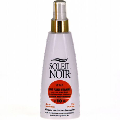 Soleil Noir Солнцезащитное Молочко-Спрей Lait Fluide SPF 10 Низкая Степень Защиты, 150 мл