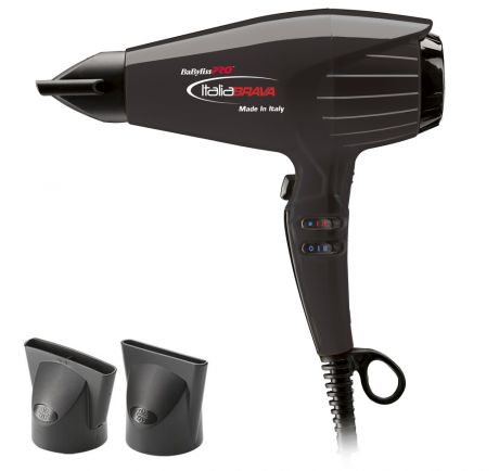 BABYLISS Фен  Italia Brava 2400W с Бесколлекторным Мотором с Электронным Управлением (Черный)