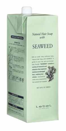Lebel Cosmetics Hair Soap With Seaweed (Морские Водоросли), 1600 мл