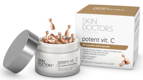 Skin Doctors Cosmeceuticals Дневная Концентрированная Сыворотка Potent Vit.С, 50 Капсул*0,3 мл