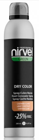 Nirvel Professional Тонирующий Спрей для Волос Светло-Коричневый DRY COLOR LIGHT BROWN, 300 мл