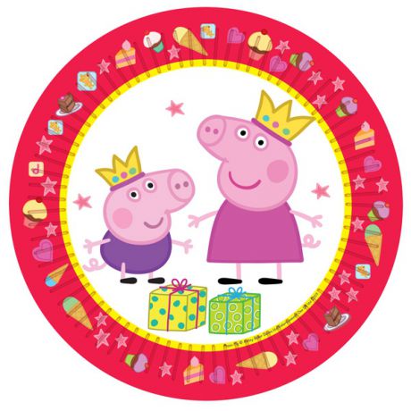 Peppa Pig Peppa Pig Одноразовые тарелки "Пеппа Принцеса" 6 шт.