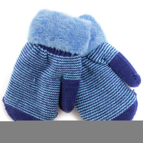 Варежки и перчатки Принчипесса Варежки детские Принчипесса синие-голубые