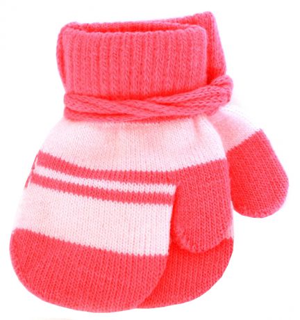 Варежки и перчатки Принчипесса Варежки для девочки Принчипесса, красно-розовые