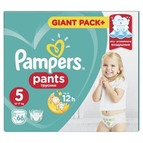 Подгузники-трусики Pampers Pants 5 Junior (12-17 кг) 66 шт.