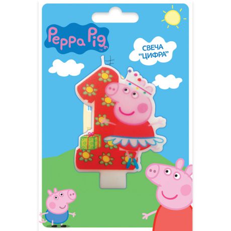 Peppa Pig Peppa Pig Свеча Peppa Pig «Цифра 1»